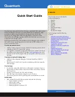 Quantum GoVault 40GB Quick Start Manual preview