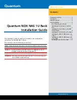 Quantum NDX Series Installation Manual preview
