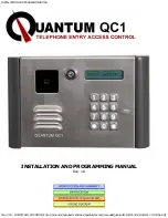 Quantum QC1 Installation And Programming Manual preview