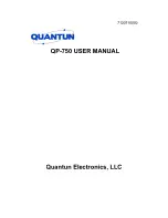 Quantum QP-750 User Manual предпросмотр