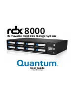 Preview for 1 page of Quantum RDX 8000 User Manual