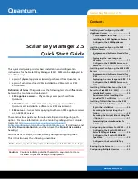 Preview for 1 page of Quantum Scalar i40 Quick Start Manual