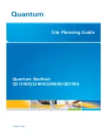 Предварительный просмотр 1 страницы Quantum StorNext QS1200 Site Planning Manual