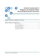 Предварительный просмотр 1 страницы Quantum Superloader 3 Supplementary Manual