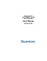 Предварительный просмотр 1 страницы Quantum ValueLoader DLT VS160 User Manual