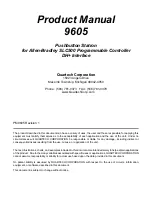 Quartech 9605 Product Manual preview