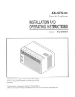 Preview for 1 page of Quasar HQ-2051SH Installation And Operating Instructions Manual