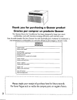 Preview for 2 page of Quasar HQ2200PH Installation And Operating Insctructions