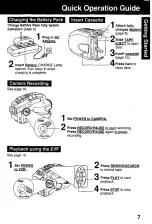 Preview for 7 page of Quasar Palmcorder VM-D52 Operating Instructions Manual