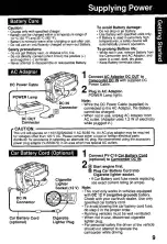 Preview for 9 page of Quasar Palmcorder VM-D52 Operating Instructions Manual