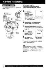 Preview for 16 page of Quasar Palmcorder VM-D52 Operating Instructions Manual