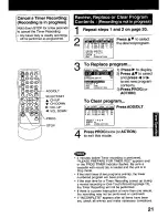 Предварительный просмотр 21 страницы Quasar VV-1302 User Manual