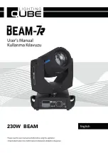 Preview for 1 page of QUBE LIGHTING BEAM 7R User Manual