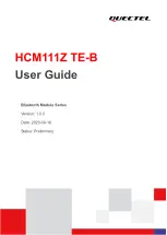 Предварительный просмотр 1 страницы Quectel HCM111Z TE-B User Manual