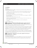 Preview for 5 page of Quest Engineering 506 Installation, Operation And Maintenance Manual