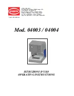 Quick MILL 4003 Operating Instructions Manual preview