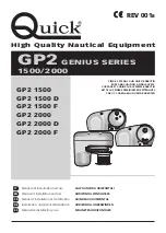 Quick GP2 Genius 1500 Series Manual Of Installation And Use preview