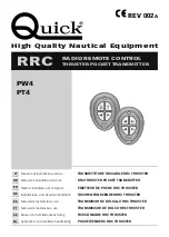 Preview for 1 page of Quick PW4 Manual Of Installation And Use