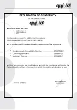 Preview for 9 page of Quilo QK-CT219500 Instructions For Installation, Use And Maintenance Manual