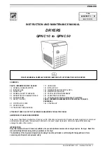 Quincy Compressor QPNC 10 Instruction And Maintenance Manual preview