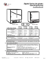 Preview for 1 page of Quincy lab Digital Series Operating Manual