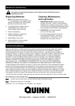 Preview for 4 page of QUINN 58706 Owner'S Manual & Safety Instructions