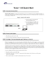 Quintum Tenor AX Quick Start Manual preview