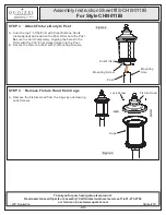 Предварительный просмотр 4 страницы Quoizel CHI9011IB Assembly Instruction