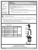 Quoizel LWS3445A Installation Instructions Manual предпросмотр