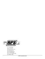 Preview for 26 page of R.P.S. Corporation 34HD Operating Instructions Manual