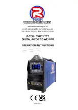 R-Tech TIG171 TFT Operation Instructions Manual preview