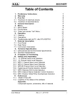 Предварительный просмотр 3 страницы R.V.R. Electronica discovery User Manual