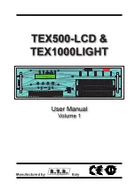 R.V.R. Electronica TEX1000LIGHT User Manual предпросмотр