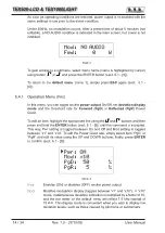 Preview for 18 page of R.V.R. Electronica TEX1000LIGHT User Manual