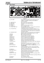 Preview for 25 page of R.V.R. Electronica TEX1000LIGHT User Manual