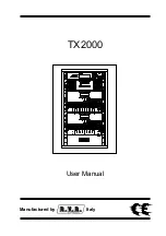 R.V.R. Elettronica TX2000 User Manual preview