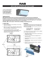 Preview for 1 page of RAB Lighting WP3 Installation Instructions