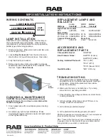 Preview for 2 page of RAB Lighting WP3 Installation Instructions