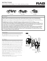 Предварительный просмотр 1 страницы RAB STL110H/L Instructions Manual