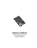 RabbitCore RCM2100 Getting Started Manual preview