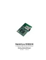 RabbitCore RCM2200 Getting Started Manual preview