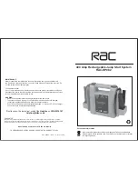 Rac RAC-HP082 User Manual предпросмотр