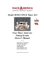 RaceAmerica 3850C Owner'S Manual preview