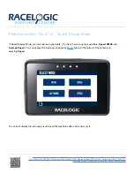 Предварительный просмотр 1 страницы Racelogic Performance Box Touch V2 Manual