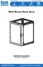 Rack Solutions 105-2670 Installation Instructions Manual preview