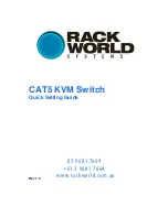 Rack World CAT5 Quick Setting Manual preview