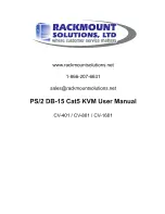 Предварительный просмотр 1 страницы Rackmount CV-1601 User Manual