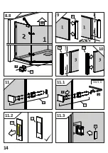 Предварительный просмотр 14 страницы Radaway Essenza New PTJ Assembly Instruction Manual