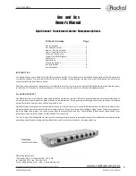 Preview for 4 page of Radial Engineering 8cx Manual