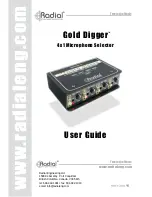 Radial Engineering Gold Digger User Manual preview